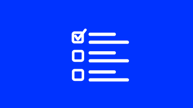 Start of session checklist icon